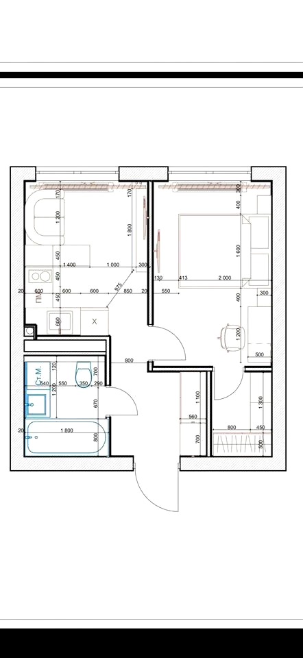 1-комнатная квартира в аренду, Москва, Берёзовая аллея, 19к3 — 99 000 ₽/мес