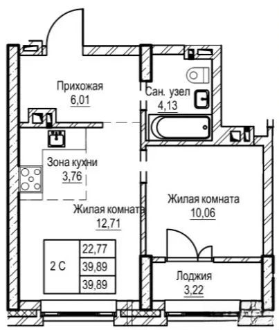 1-комнатная квартира в аренду, Новосибирская обл. Новосибирск, ул. Кошурникова, 23/1 — 35…